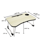 Foldable Multipurpose Laptop table in Natural Colour by Story by Fern India