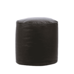 Combo Retser XXXL Bean Bag & Round Pouffe with Beans in Black Colour by Fern India