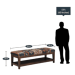 Leafar Bench In Provincial Teak Finish by Fern India