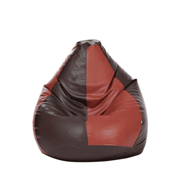 Cissalc XXXL Bean Bag with Beans in Brown & Tan Colour by Fern India