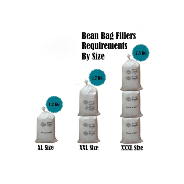 2.5 kgs High Quality Polyurethane Bean Bag Refill Beans by Fern India