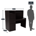 Otnev Venus Study Desk in Walnut Colour by Fern India