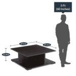 Siri Coffee Table in Wenge Finish by Fern India