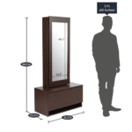 Attaynez Dressing Table in Columbia Walnut Finish by Fern India