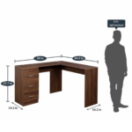Amat Study Table in Bali Dark Colour by Fern India
