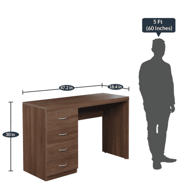 Oustim Study Table in Bali Dark Colour by Fern India