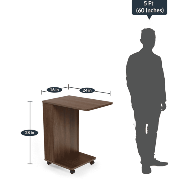 Noinapmoc Portable table in Dark Oak Finish by Fern India