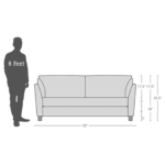 Adnarim 3 Seater Sofa in  Blue Color by FernIndia.com