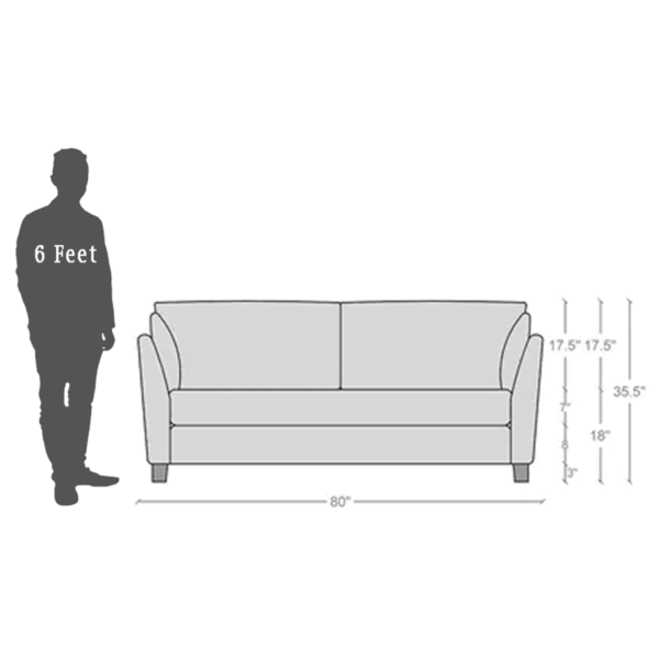 Adnarim 3 Seater Sofa in  Blue Color by FernIndia.com