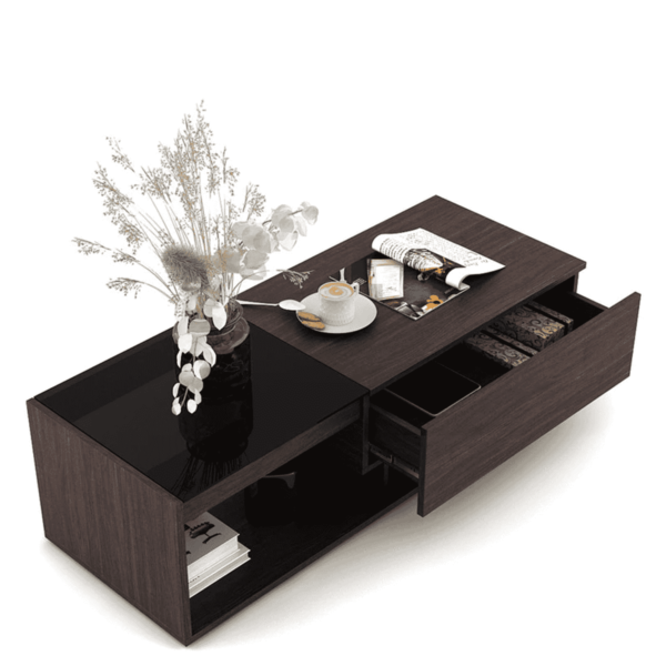 Oce Coffee Table In Choco Walnut Finish By Fern India