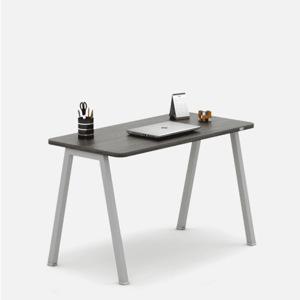 SOS Assen Study Table in Shadow Oak & Silver Grey Finish by Fern India