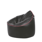 Ahddum XXXL Sofa Bean Bag Cover in Grey Colour With Pink Piping by Fern India