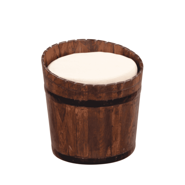 Haron Solid Wood Rio Seating Stool In Distress Finish by Fern India
