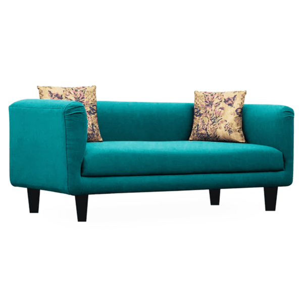 Ikin 3 Seater Sofa in Sea Green Colour By FernIndia.com