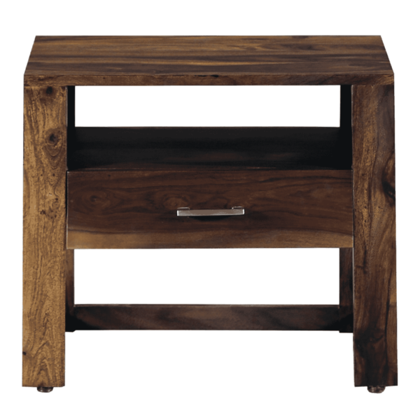Naiva Solid Wood Night Stand in Provincial Teak Finish by Fern India