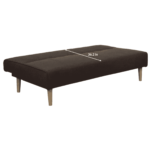 Naznab Sofa Cum Bed in Dark Brown Colour by FernIndia.com