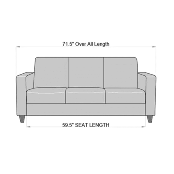 Abla 3 Seater Sofa in Garnet Red Colour By FernIndia.com