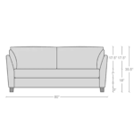 Adnarim 3 Seater Sofa in Sandy Brown Colour by FernIndia.com