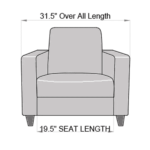 Abla 1 Seater Sofa in Garnet Red Colour by FernIndia.com