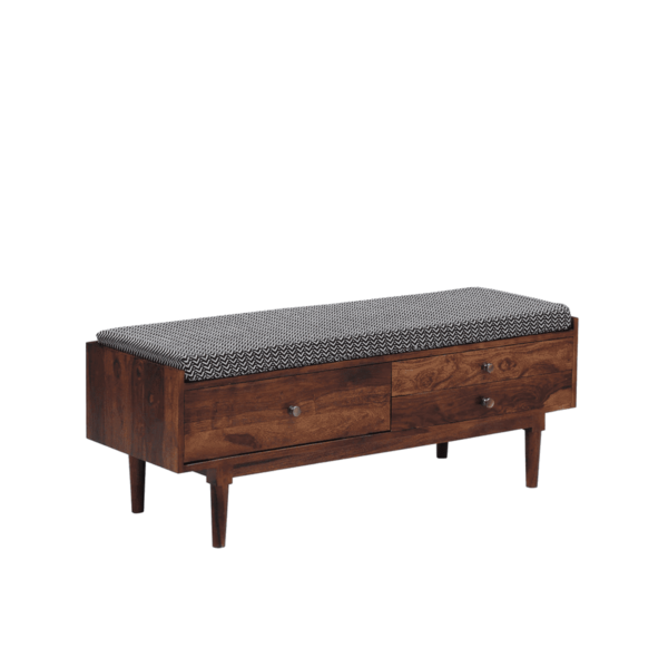 Deer Bench in Provincial Teak Finish by Fern India