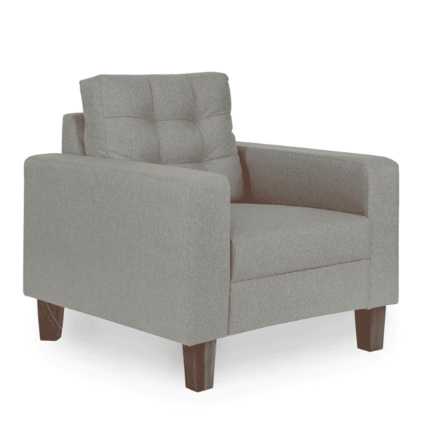 Engoloc 1 Seater Sofa in Grey Colour by FernIndia.com