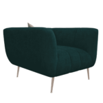 Niwrad 1 Seater Sofa in Bottle Green Colour by FernIndia.com