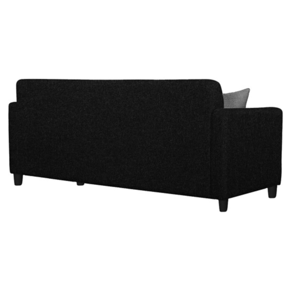 Ayir 3 Seater Sofa In Black & Grey Colour by FernIndia.com