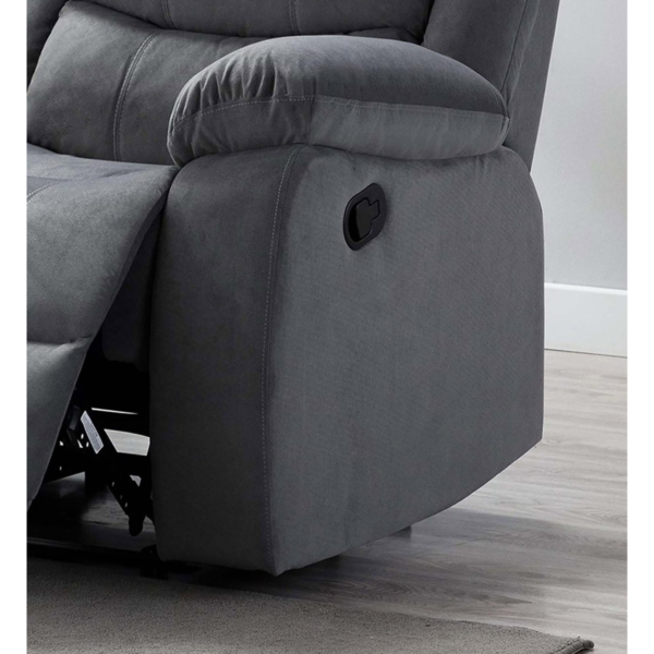 Oir 1 Seater Manual Recliner in Grey Colour by FernIndia.com