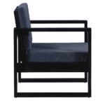 Naiva Solid Wood 1 Seater Sofa in Warm Chestnut Finish by FernIndia.com