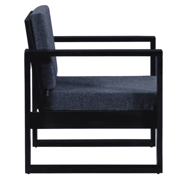 Naiva Solid Wood 1 Seater Sofa in Warm Chestnut Finish by FernIndia.com