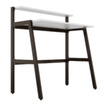 Oir Foldable Study Table in Frosty White Colour by Fern India