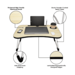 Foldable Multipurpose Laptop table in Natural Colour by Story by Fern India