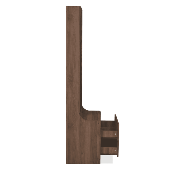 Arres Dresser with Hidden Mirror Storage in Wenge Finish by Fern India