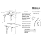 Nosliw Wall Mounted Foldable Study Table in Frosty White Colour by Fern India