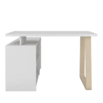 Aduj Study Table in Matte Frosty White Finish by Fern India