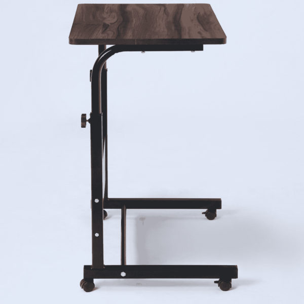 Eripme Height Adjusting Portable Laptop Table in Dark Walnut Finish by Fern India