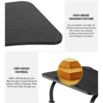 Raht Adjustable Laptop Table in Black Colour by Fern India