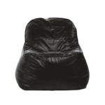 Combo Regnuol XXXL Bean Bag & Round Pouffe with Beans in Black colour by Fern India