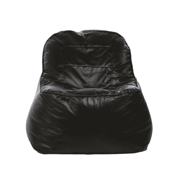Combo Regnuol XXXL Bean Bag & Round Pouffe with Beans in Black colour by Fern India