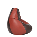 Cissalc XXXL Bean Bag with Beans in Brown & Tan Colour by Fern India