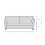 Adnarim 3 Seater Sofa in  Blue Color by FernIndia.com