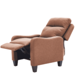 Rotnev Manual Pushback Recliner In Tan Color by FernIndia.com