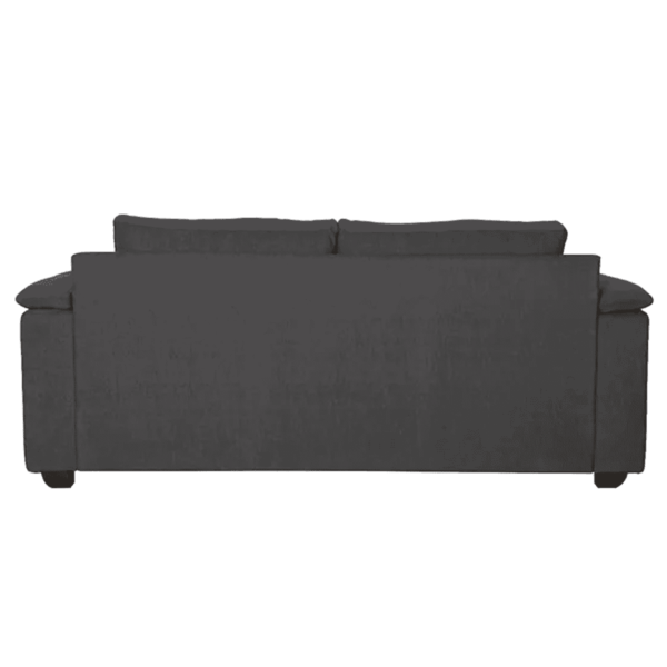 Serdna 3 Seater Sofa in Charcoal Grey Colour By FernIndia.com