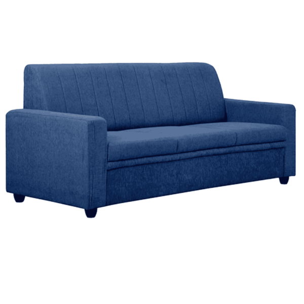Tragttuts 3 Seater Sofa in Navy Blue Colour by FernIndia.com