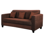Aluben 3 Seater Sofa In Brown Colour By FernIndia.com