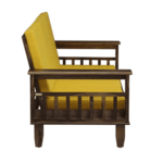 Enacihc Solid Wood 3 Seater Sofa in Provincial Teak Finish by FernIndia.com