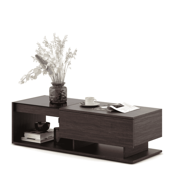 Oce Coffee Table In Choco Walnut Finish By Fern India