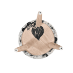 Sixela Seating Stool with UK Print by Fern India