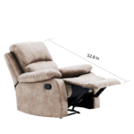 Yesac 1 seater Manual Recliner in Brown Colour by FernIndia.com