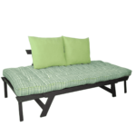Taeb Double Futon with Mattress in Blue & Green Colour by FernIndia.com
